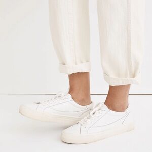 Madewell Sidewalk Low-Top Leather Sneaker, size 7 women / 5.5 men